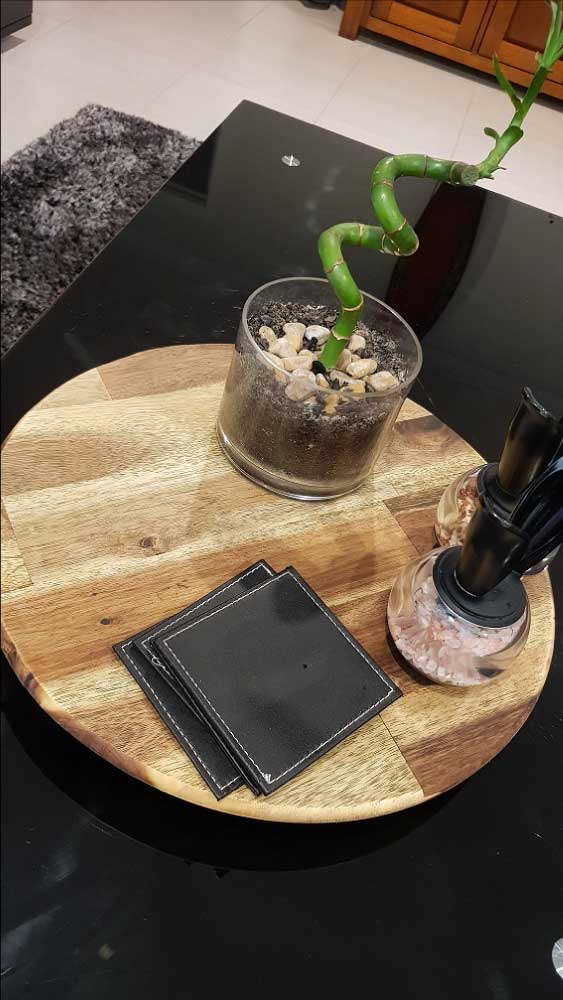 Lazy Susan is a turntable placed on a table or countertop to aid in distributing food