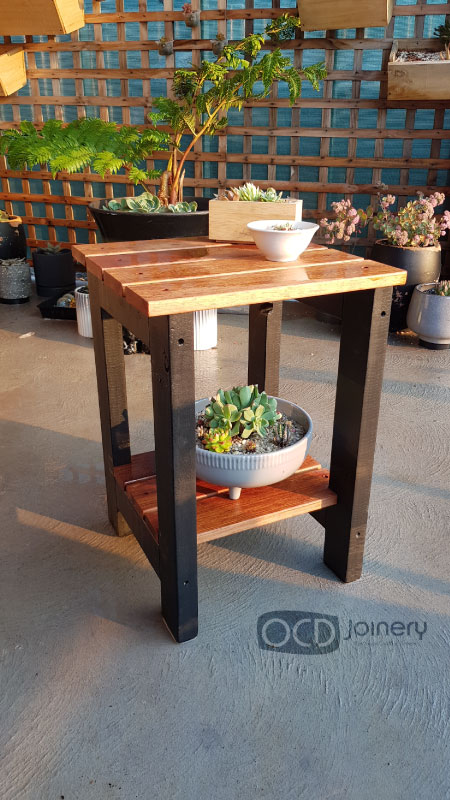 Pireini Timber Merbau Garden Side Table <br><b><a href='https://www.paypal.com/instantcommerce/checkout/H8FFBZCYUX4GN' target='paypal'>BUY</a></b>