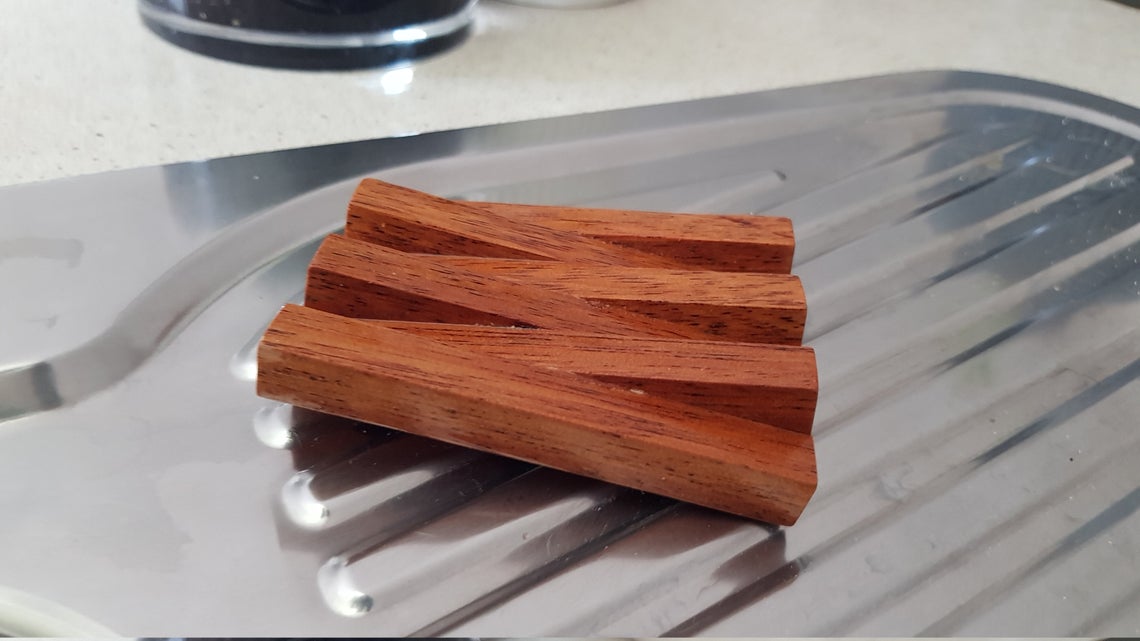 Modern Geometric Soap Dish Tray